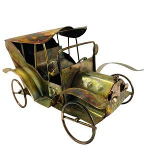 De Camp Town Races Musical Antique Tin Car Music Box Berkeley Windup Vintage